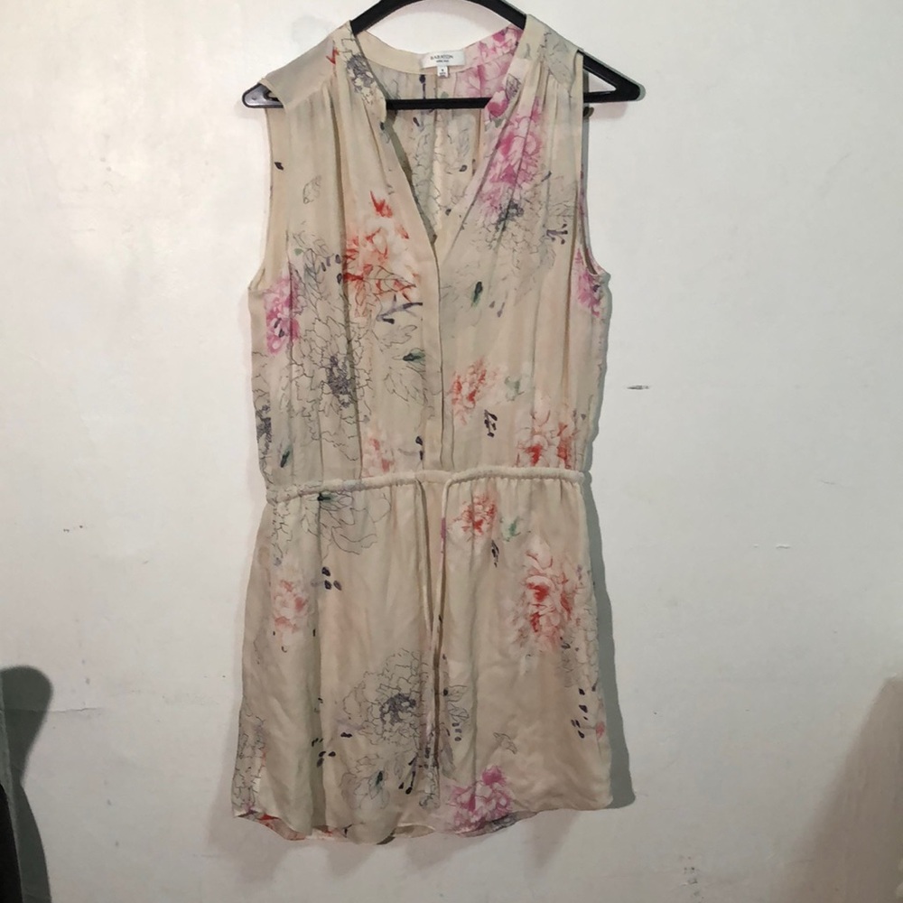 BABATON Floral Sleeveless Dress - Cream